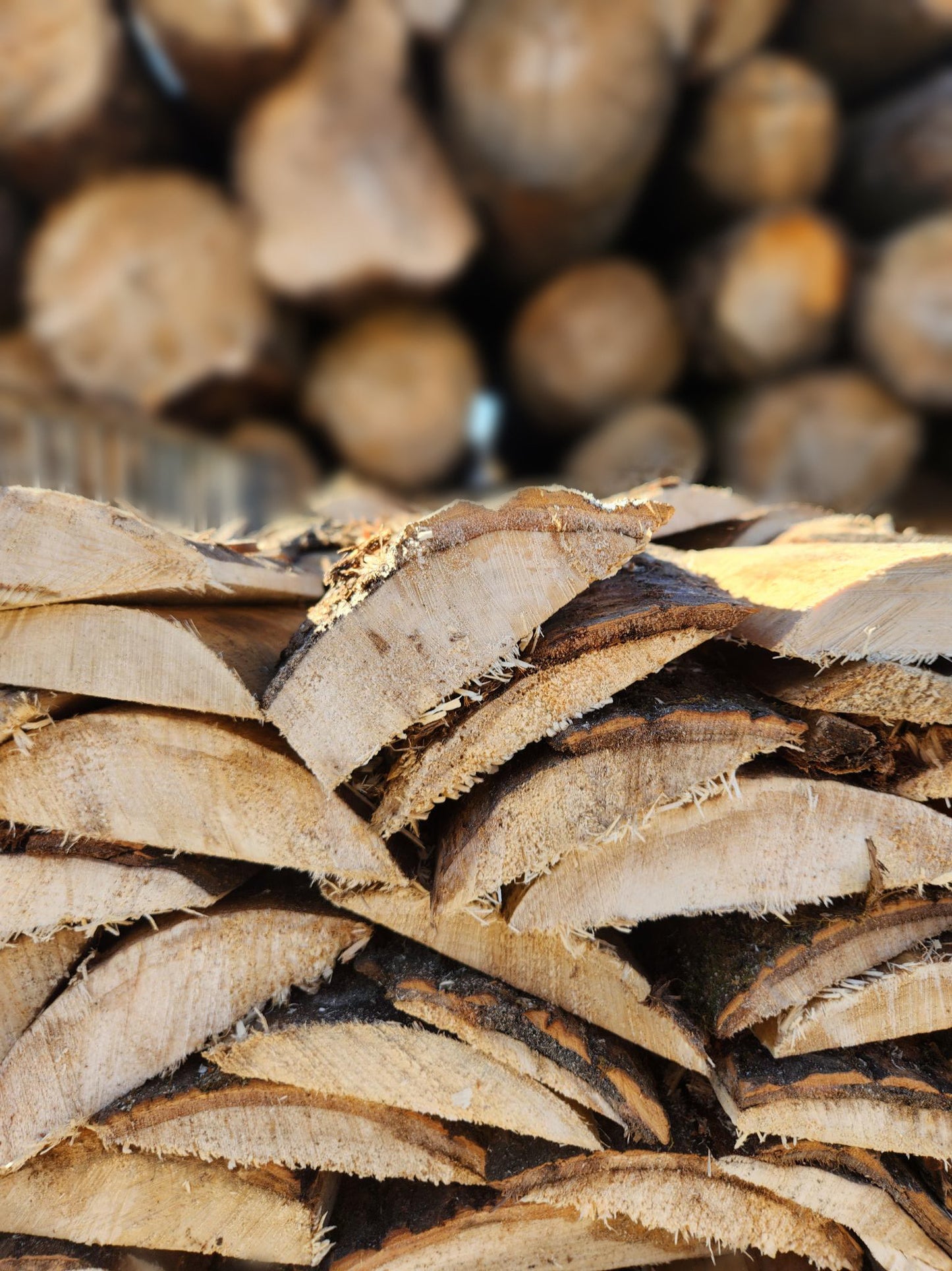 1x Corde de bois de chauffage livrée en sacs